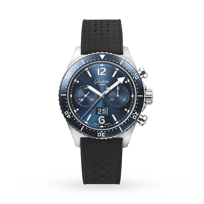SeaQ Chronograph 43.2mm Mens Watch - Rubber Strap