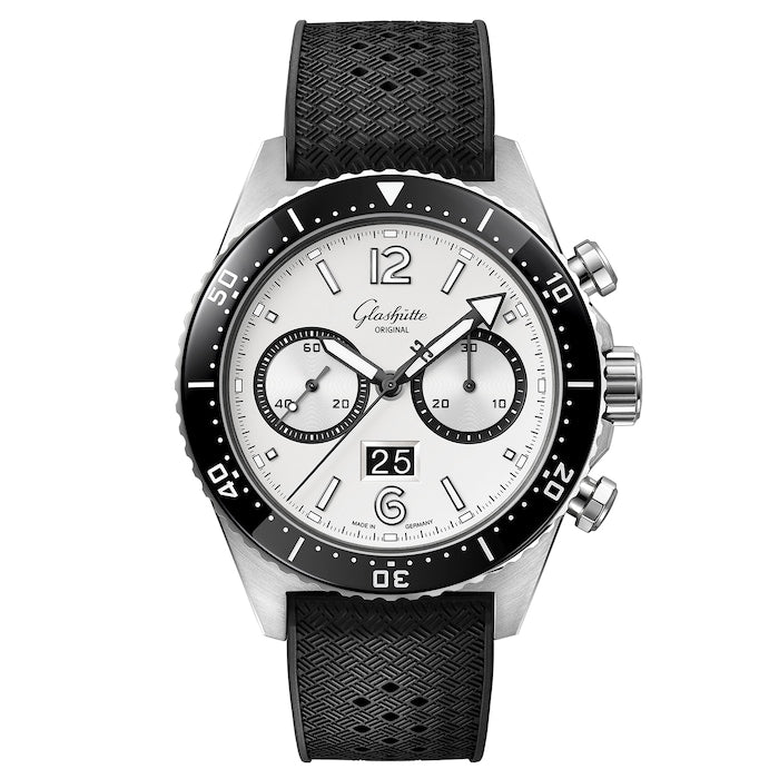SeaQ Chronograph 43mm Mens Watch Rubber Strap