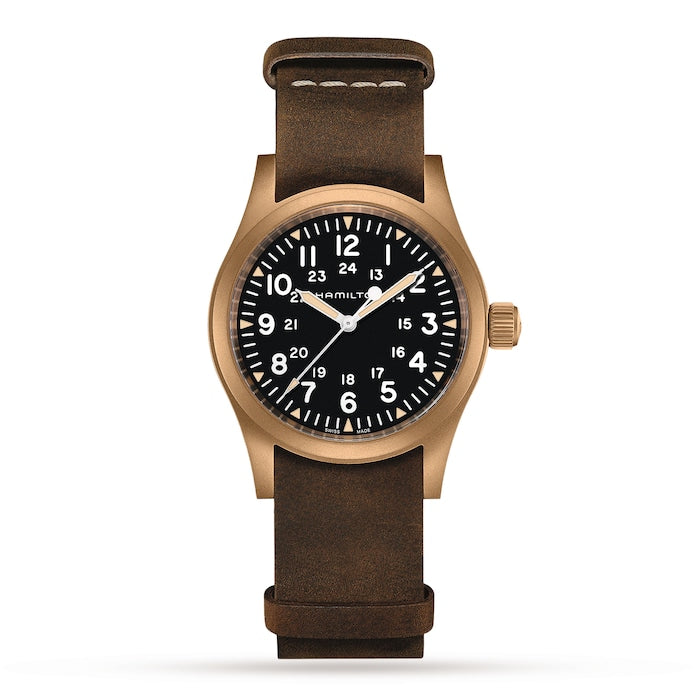 Khaki Field Mechanical Bronze 38mm Mens Watch Black