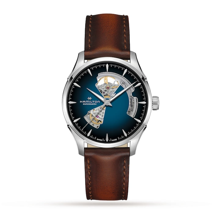 Jazzmaster Open Heart 40mm Mens Watch Blue