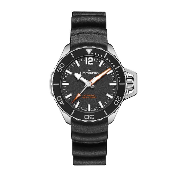 Khaki Navy Frogman Auto 41mm Mens Watch Black