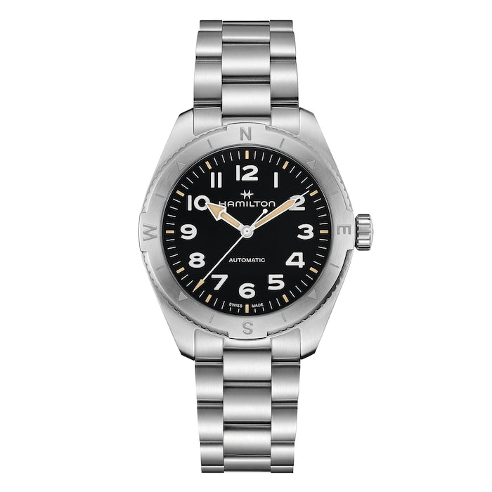 Khaki Field Expedition 41mm Mens Watch Black Stainless Steel