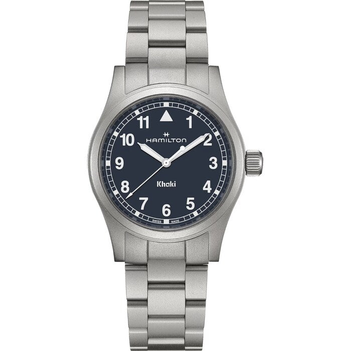 Khaki Field Quartz 38mm Unisex Watch Blue