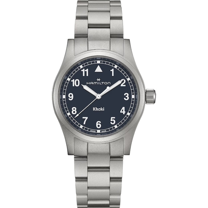 Khaki Field Quartz 38mm Unisex Watch Blue