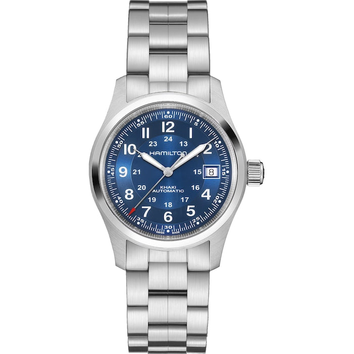 Khaki Field Auto 38mm Unisex Watch Blue