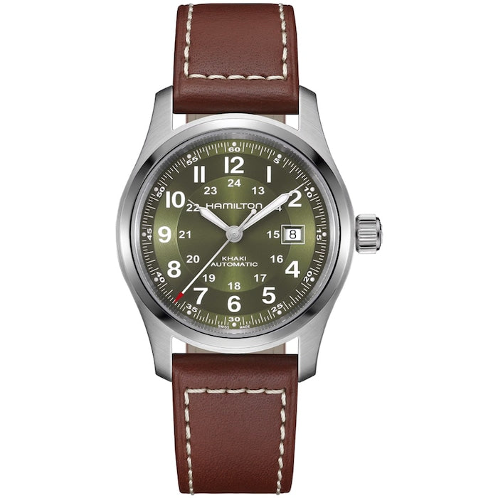 Khaki Field Auto 42mm Unisex Watch Green