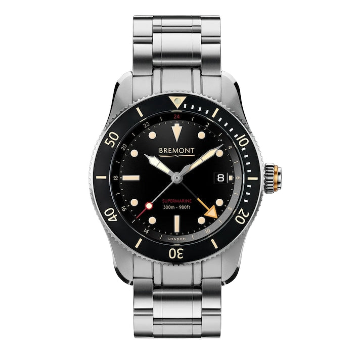 Supermarine Type 300 40mm Mens Watch Black