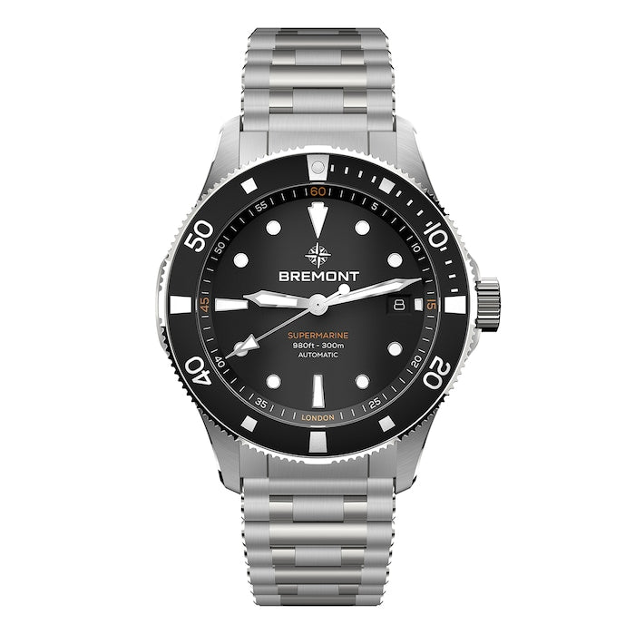Supermarine 300M Date 40mm Mens Watch Black