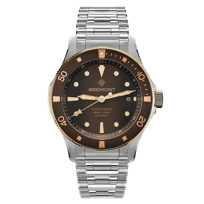 Supermarine 300M Date 40mm Mens Watch Brown