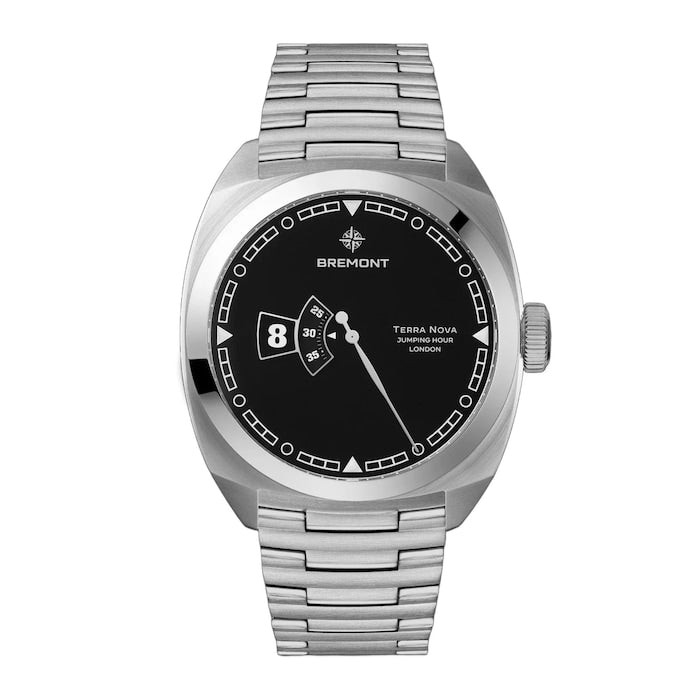 Terra Nova Automatic 40.5mm Jumping Hour Unisex Watch Black