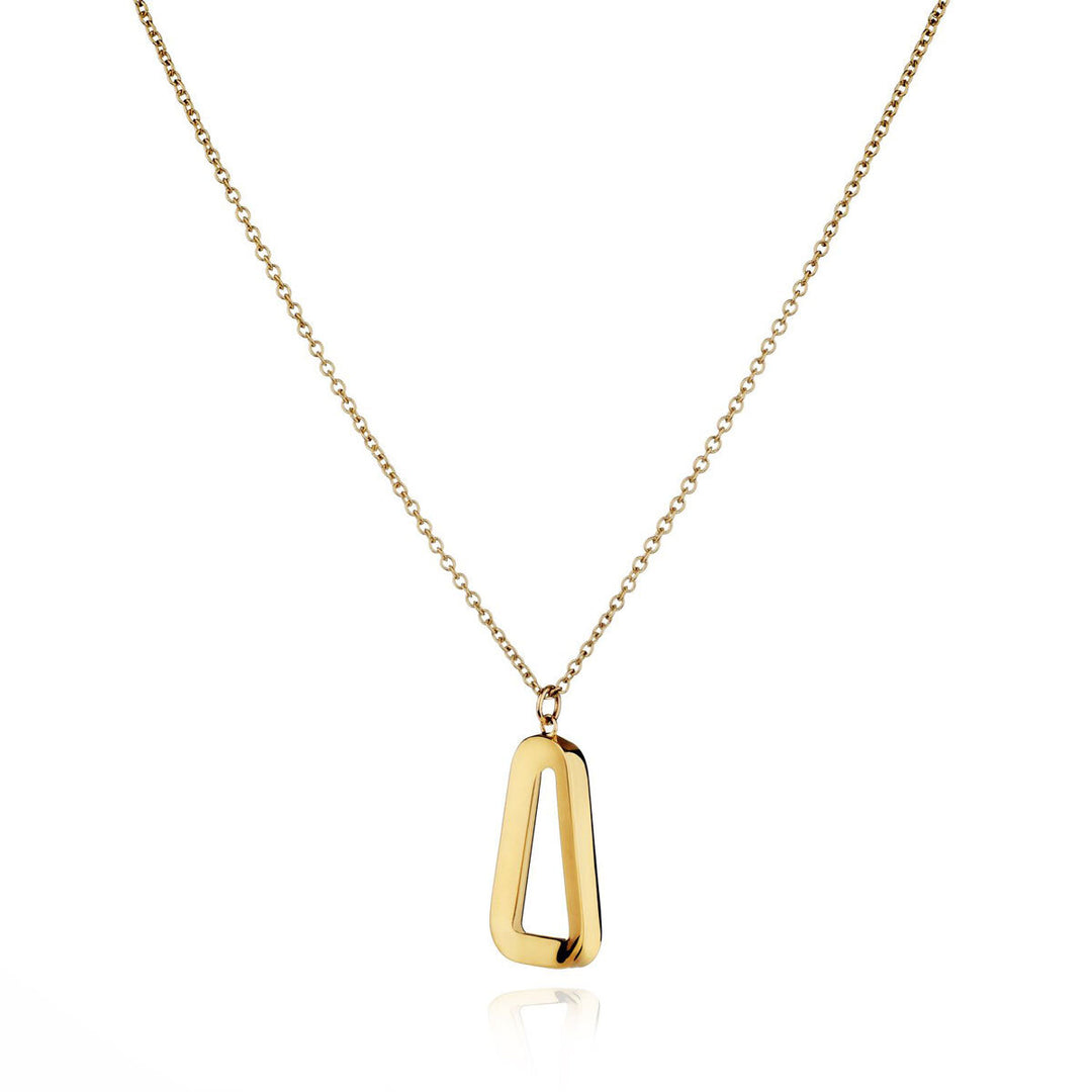 14ct Yellow Gold Triangular Pendant