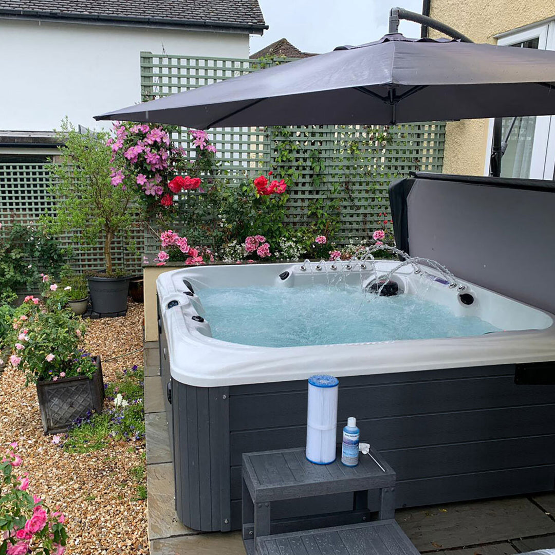 Blue Whale Spa San Julien 89-Jet 5 Person Hot Tub in White - Delivered and Installed