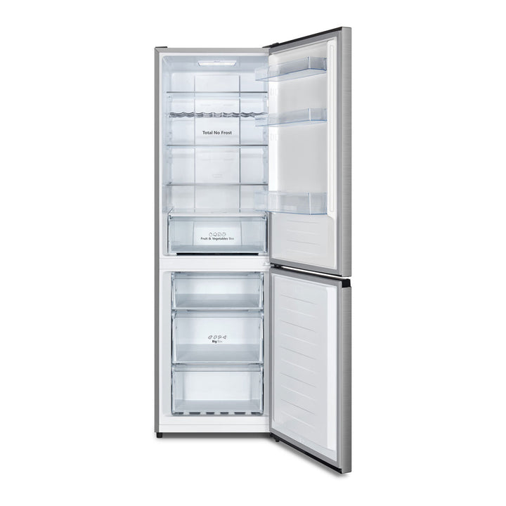 Hisense RB395N4BCE Fridge Freezer, E Rated in Stainless Steel