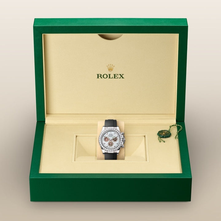 Rolex Cosmograph Daytona Oyster, 40 mm, white gold and diamonds M126589RBR-0001