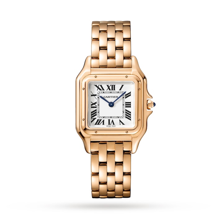 Panthère De Cartier Watch Medium Model, Quartz Movement, Rose Gold