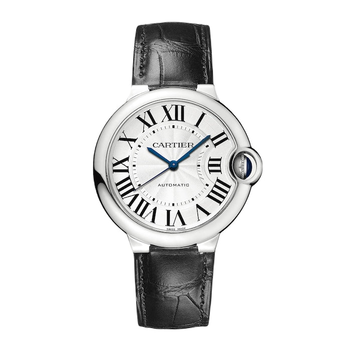 Ballon Bleu De Cartier Watch, 36mm, Mechanical Movement With Automatic Winding, Steel