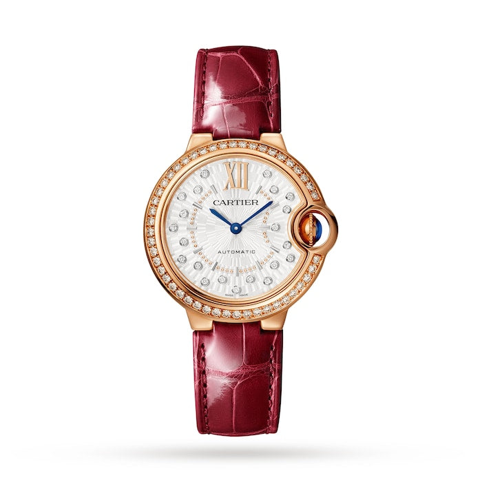 Ballon Bleu De Cartier Watch, 33mm, Self-Winding Mechanical Movement, Rose Gold