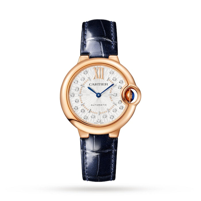 Ballon Bleu De Cartier Watch, 33mm, Self-Winding Mechanical Movement, Rose Gold
