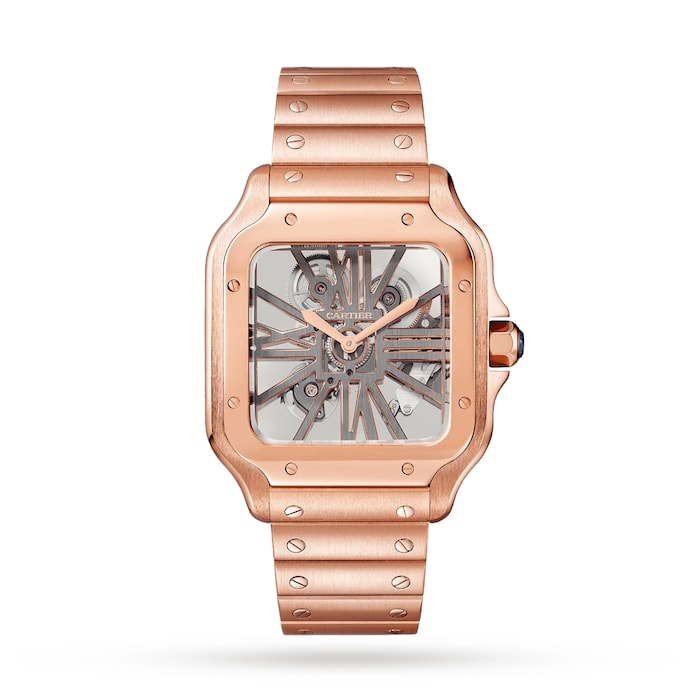 Santos De Cartier Watch, Large Model, Manual Winding, Rose Gold