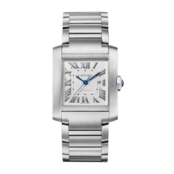 Tank Française Watch Large Model, Automatic Mechanical Movement, Steel