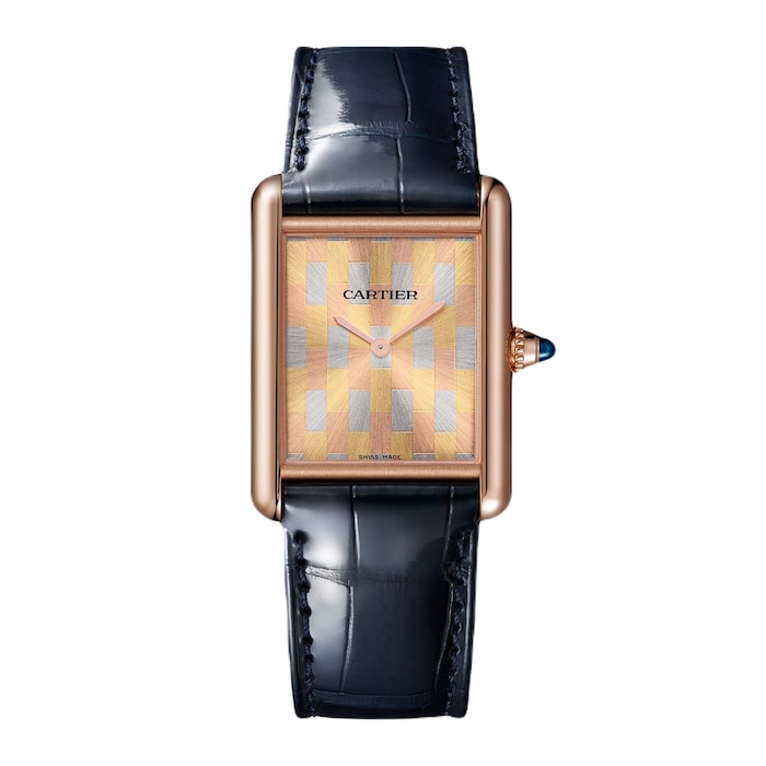 Tank Louis Cartier watch, large model, Manufacture mechanical movement with manual winding.