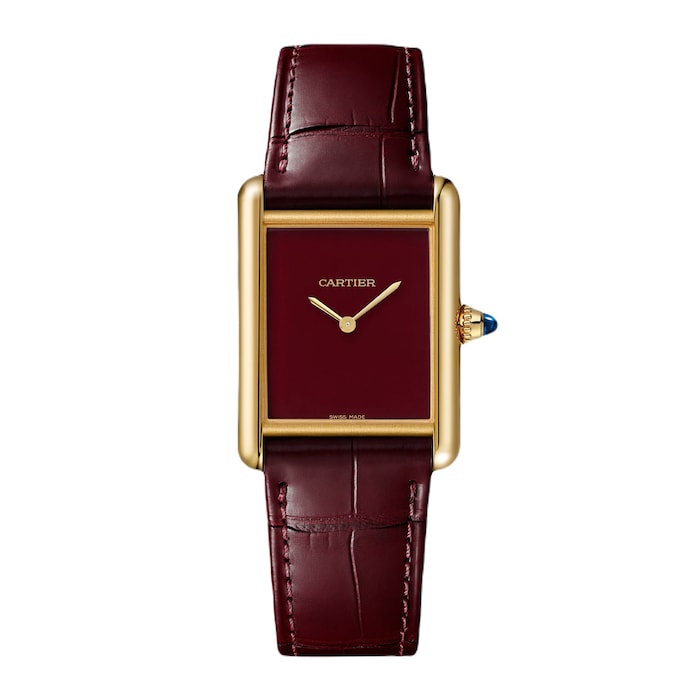 Tank Louis Cartier watch, large model, Manufacture mechanical movement with manual winding.