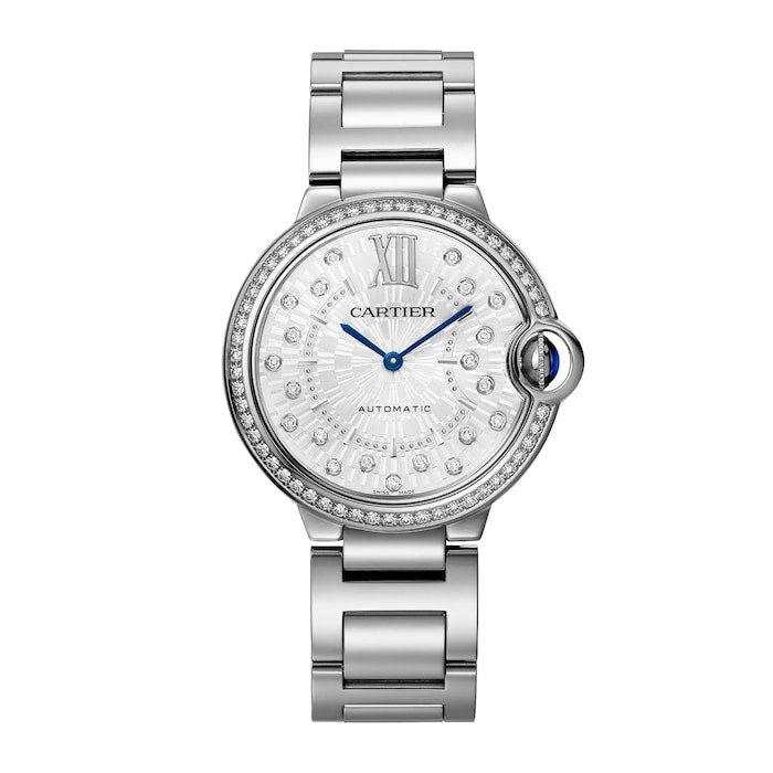 Ballon Bleu de Cartier watch, 36 mm, mechanical movement with automatic winding.