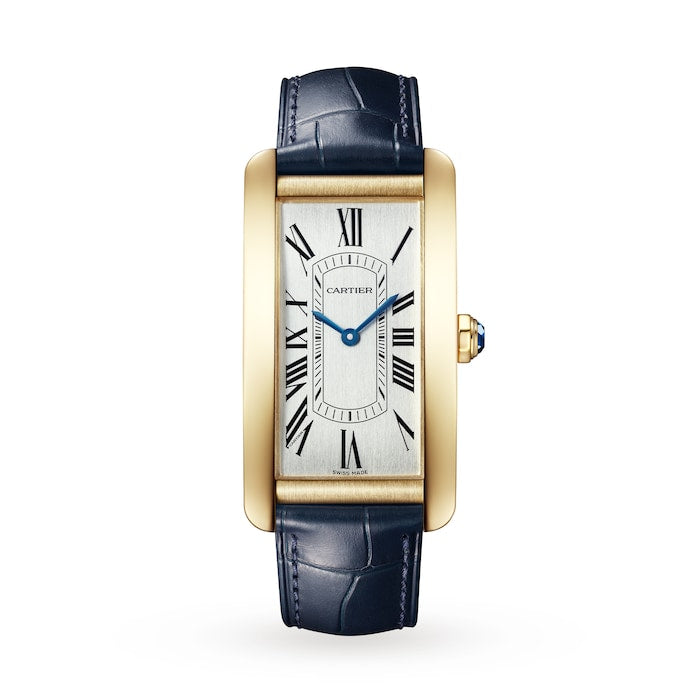 Tank Américaine Watch, Large Model, Automatic Movement, Yellow Gold