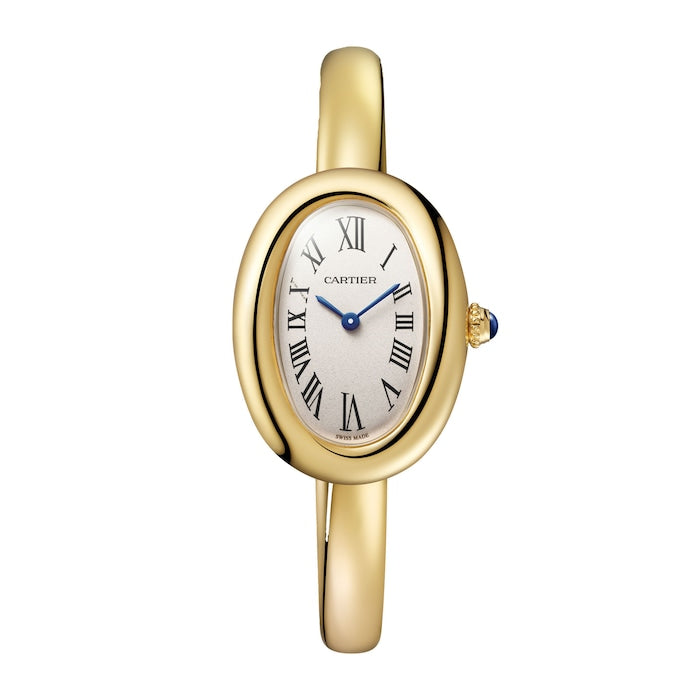 Baignoire Watch, Small Model, Size 15, Quartz Movement, Yellow Gold Case