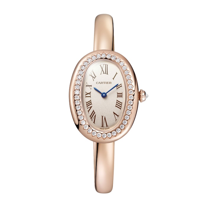 Baignoire Watch, Small Model, Size 16, Quartz Movement, Rose Gold Case