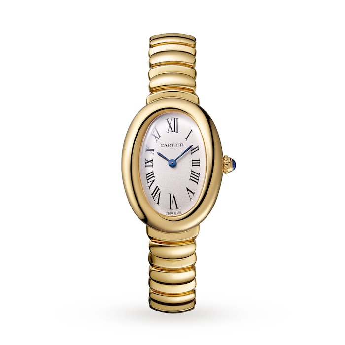 Baignoire De Cartier Watch, Small Model, Quartz Movement, 18K Yellow Gold