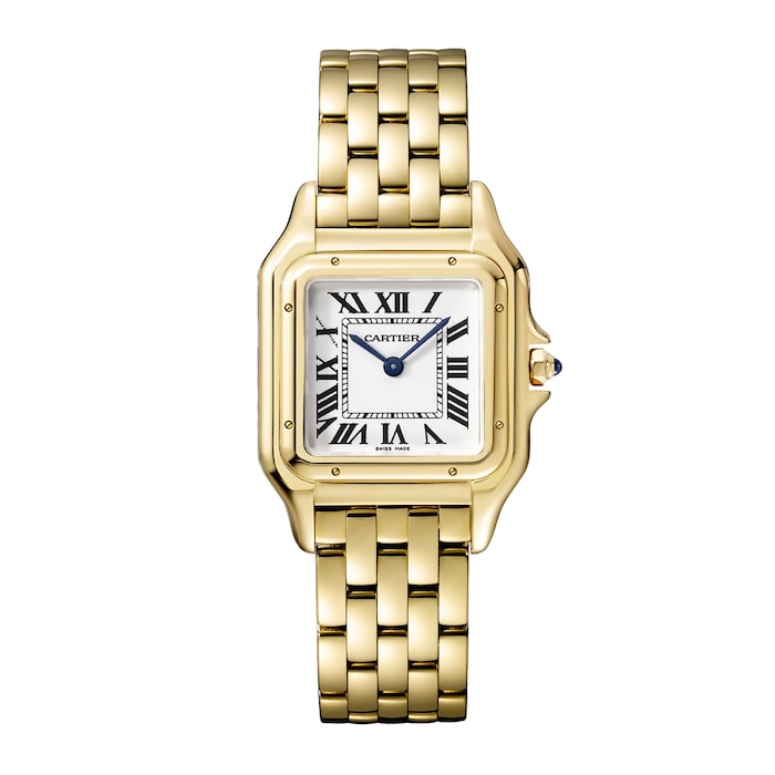 Panthère De Cartier Watch Medium Model, Quartz Movement, Yellow Gold