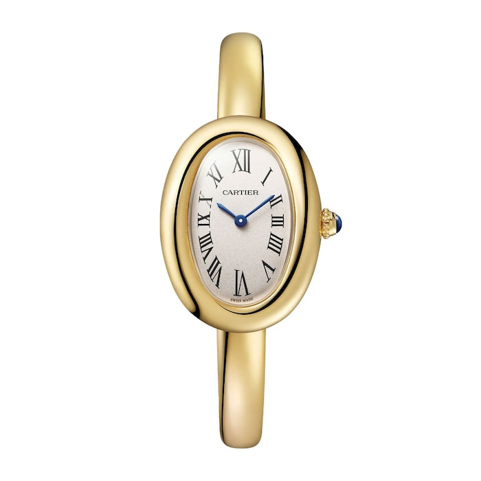 Baignoire Watch, Small Model, Size 16, Quartz Movement, Yellow Gold Case