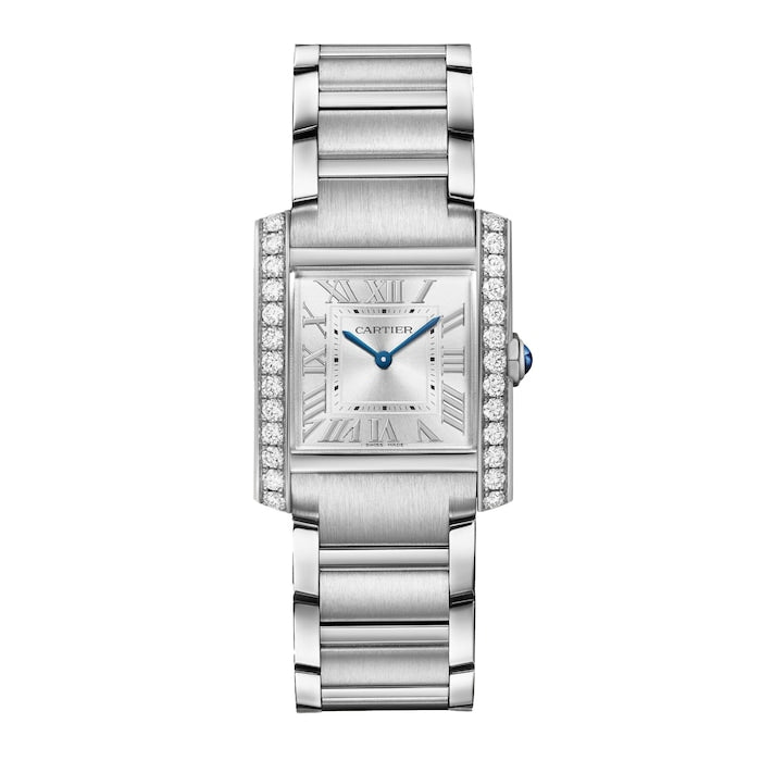 Tank Francaise Watch, Medium Model, Quartz Movement, Steel Case