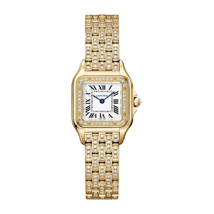 Panthere de Cartier watch, small model, quartz movement, Yellow gold