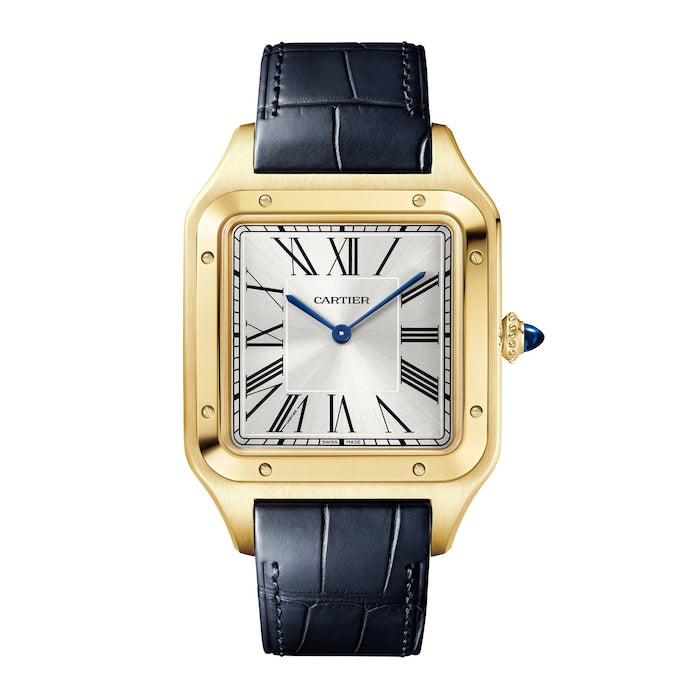 Santos Dumont Watch, Extra-Large Model, Manual Winding, Yellow Gold