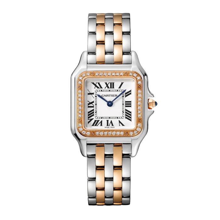 Panthere De Cartier Watch, Medium Model, Quartz Movement, Case In Rose Gold