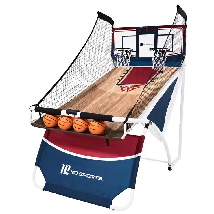 Medal Sports 2 Player Arcade Basketball Game Sounds Heavy Duty Steel Frame Led