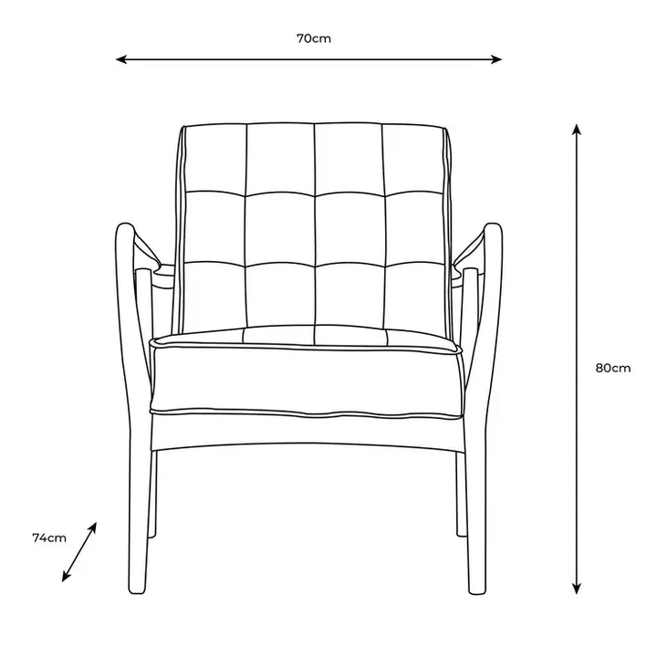 Gallery Humber Vintage Brown Leather Armchair