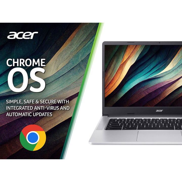 Acer 314, Intel Pentium Silver N6000, 4GB RAM, 128GB eMMC, 14 Inch Chromebook NX.K04EK.004