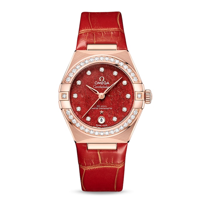 Constellation Co-Axial Master Chronometer 29mm Ladies Watch Red