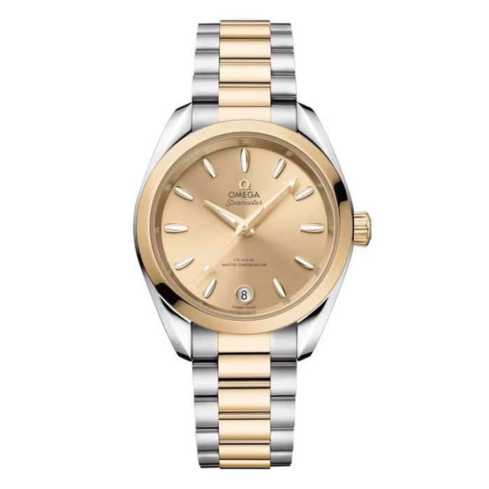 Seamaster Aqua Terra Shades 34 Mm, Steel ‑ Moonshine™ Gold on Steel ‑ Moonshine™ Gold
