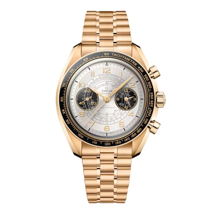 Speedmaster Chronoscope Paris 2024 Olympics 43mm Mens Watch Moonshine Gold