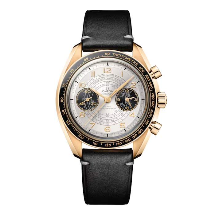 Speedmaster Chronoscope Paris 2024 Olympics 43mm Mens Watch Moonshine Gold