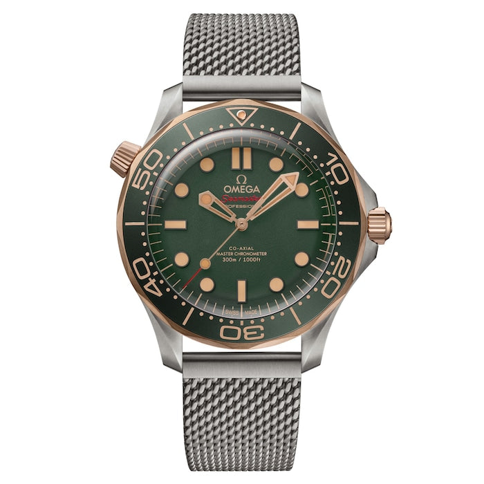 Seamaster Diver 300M 42mm Titanium Mens Green Watch