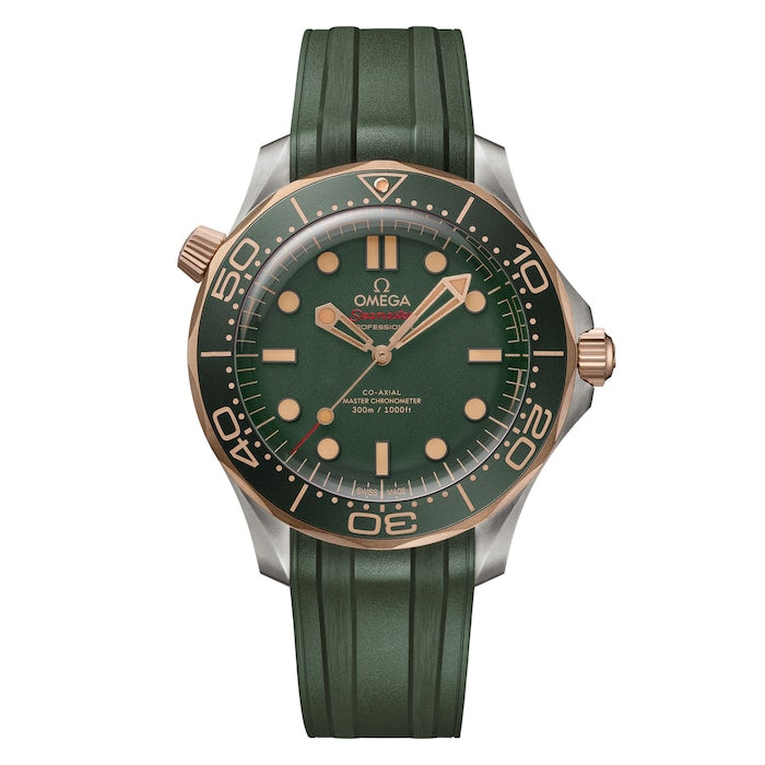 Seamaster Diver 300M 42mm Mens Watch Green Rubber