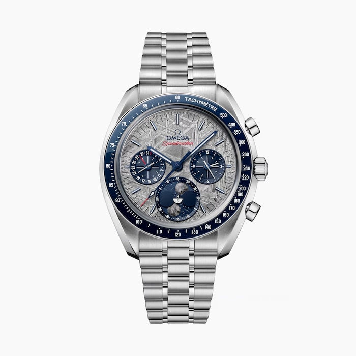 Speedmaster Moonphase 43mm Mens Watch Steel Grey