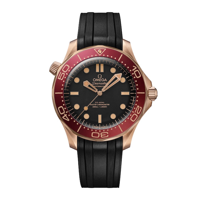 Seamaster Diver 300M 42mm Mens Watch Black Rubber Strap