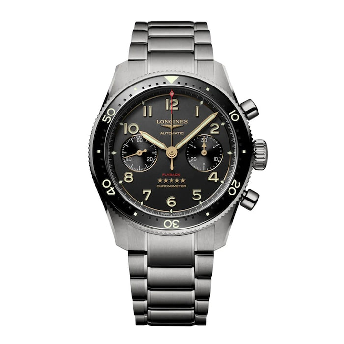 Spirit Flyback Titanium 42mm Mens Watch Grey