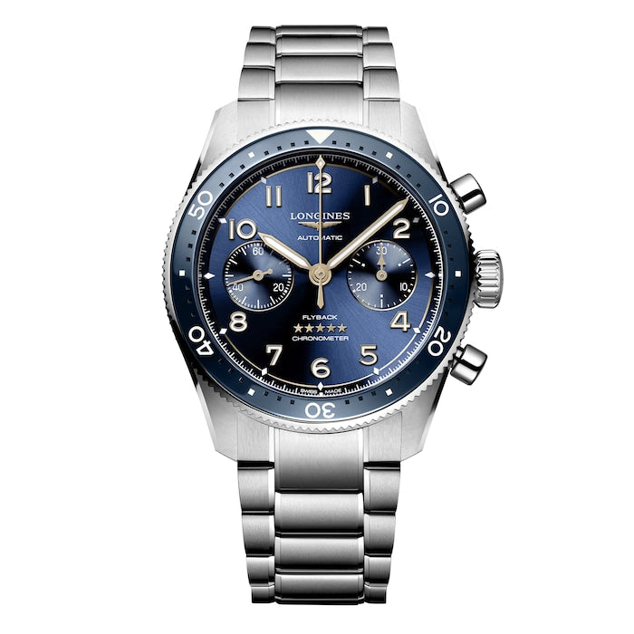 Spirit Flyback 42mm Stainless Steel Blue Sunray Dial
